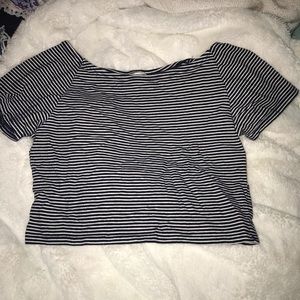 FOREVER21 striped crop top